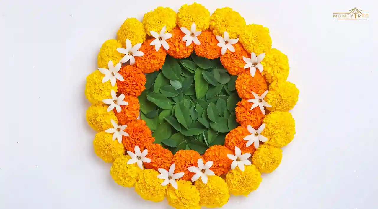 Divine Circle Rangoli Design