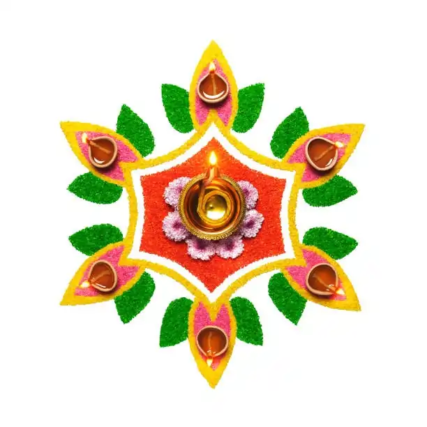 Lotus Blossom Rangoli Design